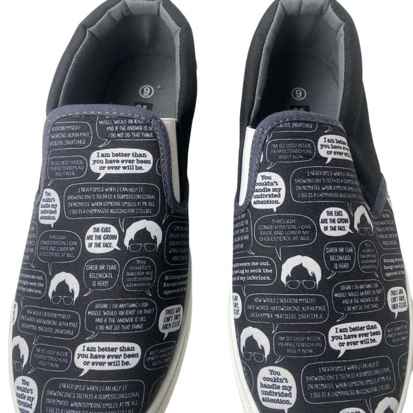 The Office Dwight Schrute Quotes Shoes Men's Size 9 - Picture 4 of 6